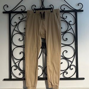 Men’s Twill Jogger Pants Size Large